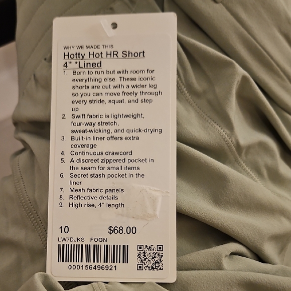 NWT-Lululemon Athletica- Hotty Hot LR Short 2.5 " Lined SZ 12 - Picture 5 of 9